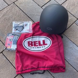 NEW Bell Recon Open Face Motorcycle Helmet Flat Matte Black Asphalt XS